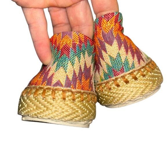Classic Spanish Rainbow chevron Espadrilles slip on lighweight shoes 40 … - Picture 3 of 7